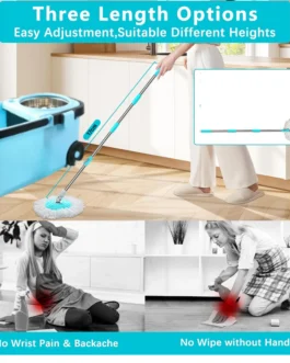 Premium 360° Spin Cleaning Mop Set