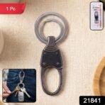 Premium Dual Ring Metal Key Holder with Rotating Swivel (1 Pc) - Image 2
