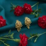 5 Line Side Latkan Golden Earrings for Women & Girls – Fancy Traditional Mina Gift