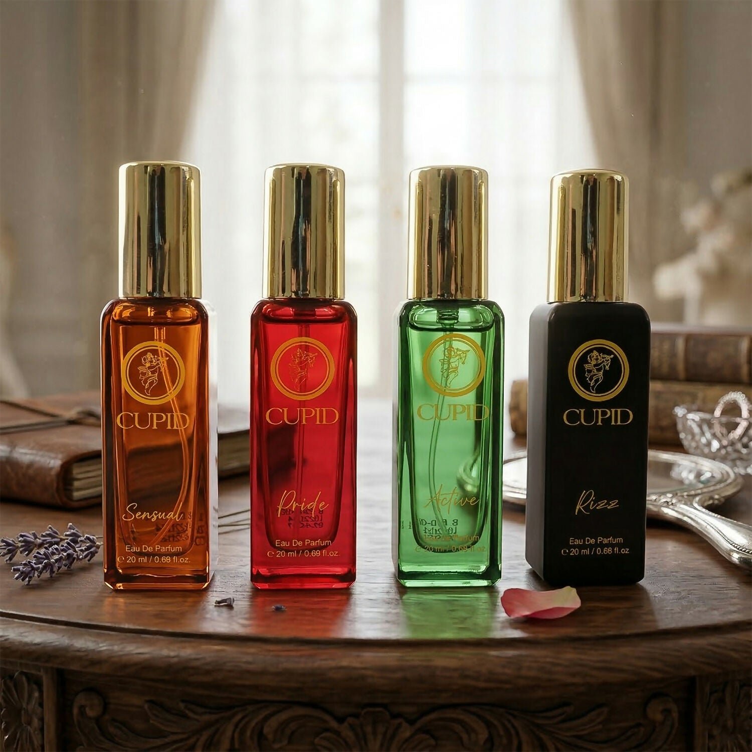 2WERpyIQMX.jpg Cupid Premium Perfume Gift Set for Men Long Lasting Fragrance Collection (4x20ml) - Image 1