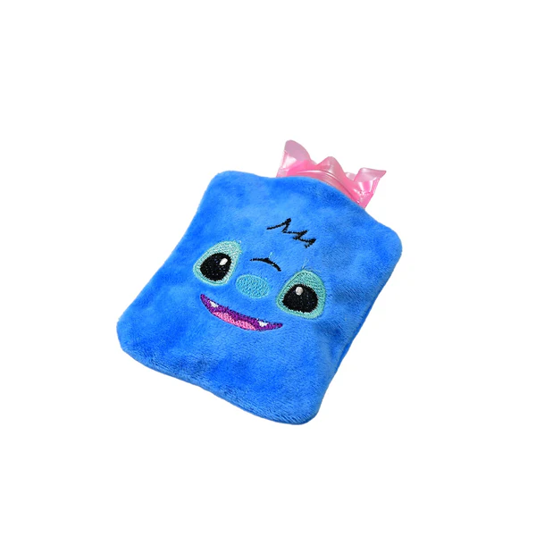 Blue Stitch Hot Water Bag - Small Size with Cover for Pain Relief & Warming - Image 2