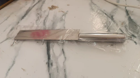 Professional-Grade Stainless Steel Vegetable Cleaver Knife 1 Pc - Image 4
