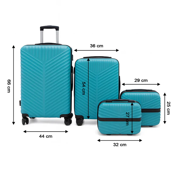 4-in-1 Luggage Set – Durable and Stylish Hard Shell Suitcase Set - Image 9