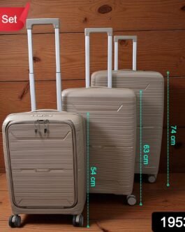 Hard-Shell Trolley Luggage Bag (Set of 3-pice / Mix Color)