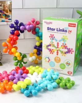 Funskool Giggles Star Links Plus – 24 Pieces Educational Building Toy Set for Kids