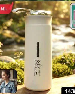 Premium White Glass Water Bottle (1 Pc ,400 ML)