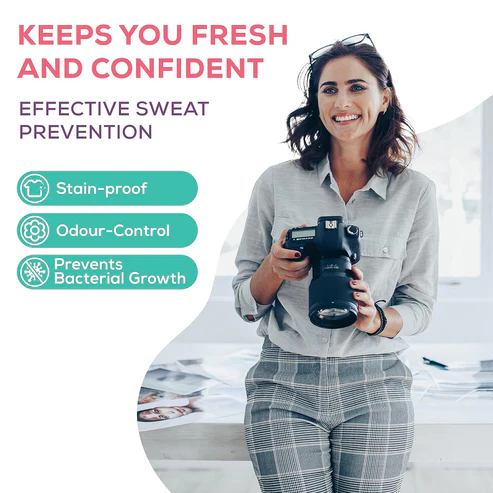 Underarms Sweat Pads Disposable Highly Absorbent Pads Cotton (Pack of 10) - Image 3