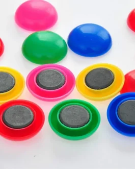 Colorful Board Magnets Circular Plastic Buttons