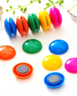 Colorful Board Magnets Circular Plastic Buttons