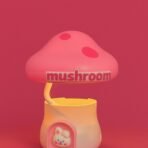 Pink Mushroom Study Table Lamp with Pencil Sharpener & USB Charging - Image 2