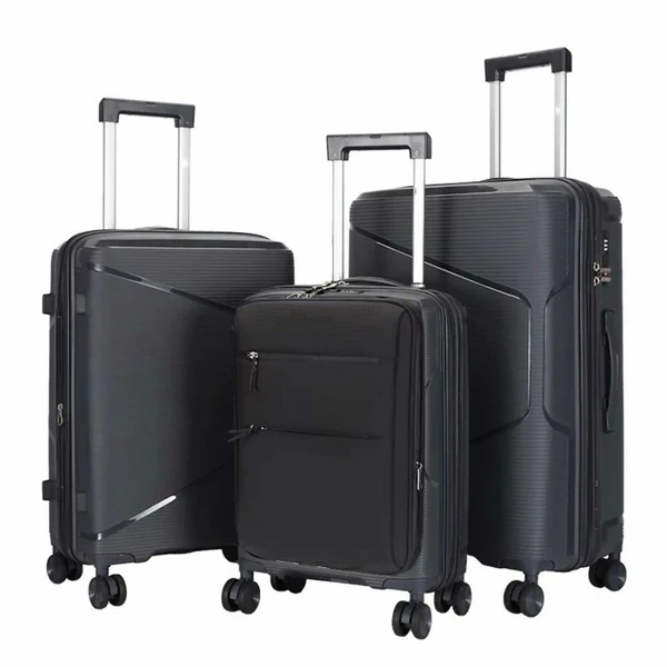 3-Piece Hardshell Luggage Set with Spinner Wheels & TSA Lock