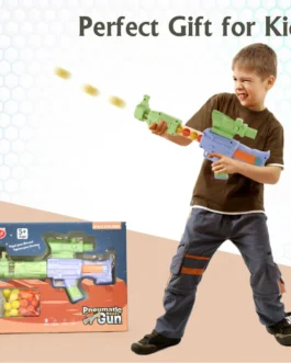 Aditi Toys Space Explorer Pneumatic Gun Include 12 Orange & 12 Yellow Soft Foam Ball