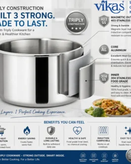 Vikas Triply Tope – Versatile Cooking for Every Meal