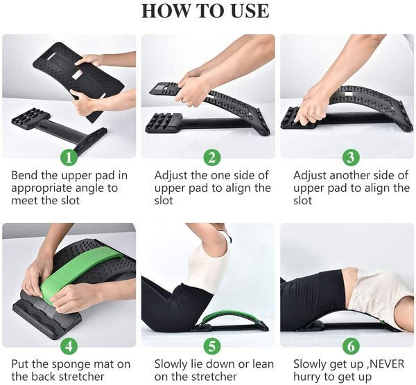 Multi-Level Back Stretcher Posture Corrector Device For Back Pain Relief - Image 5