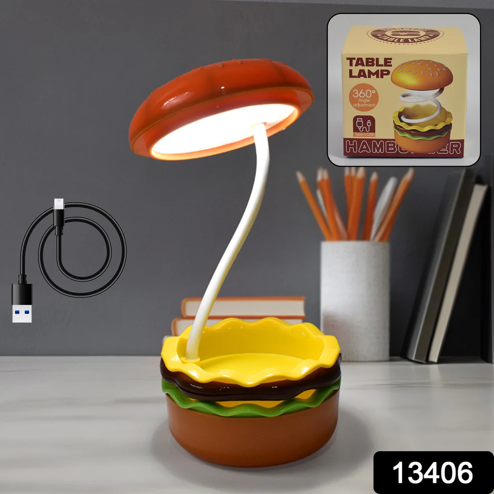 Burger Delight: Folding LED Night Lamp (1 Pc) - Image 2