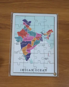 Wooden India Map Puzzle – (1 Set)