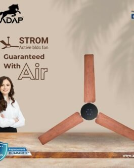 Zadap STROM 1200mm High Speed BLDC Ceiling Fan with Remote(Wooden)