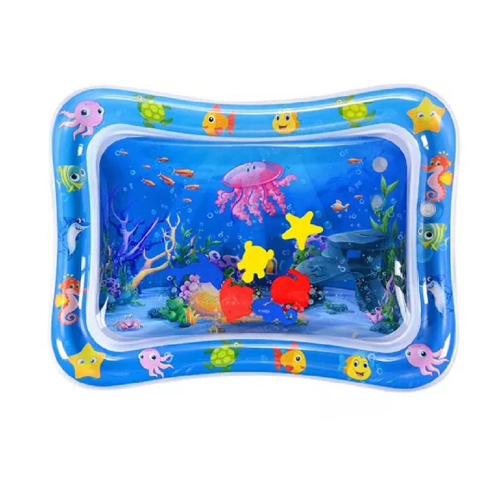 Mat, Baby Water Mat Inflatable Baby Play Mat Activity Center for Infant Baby Toys - Image 3