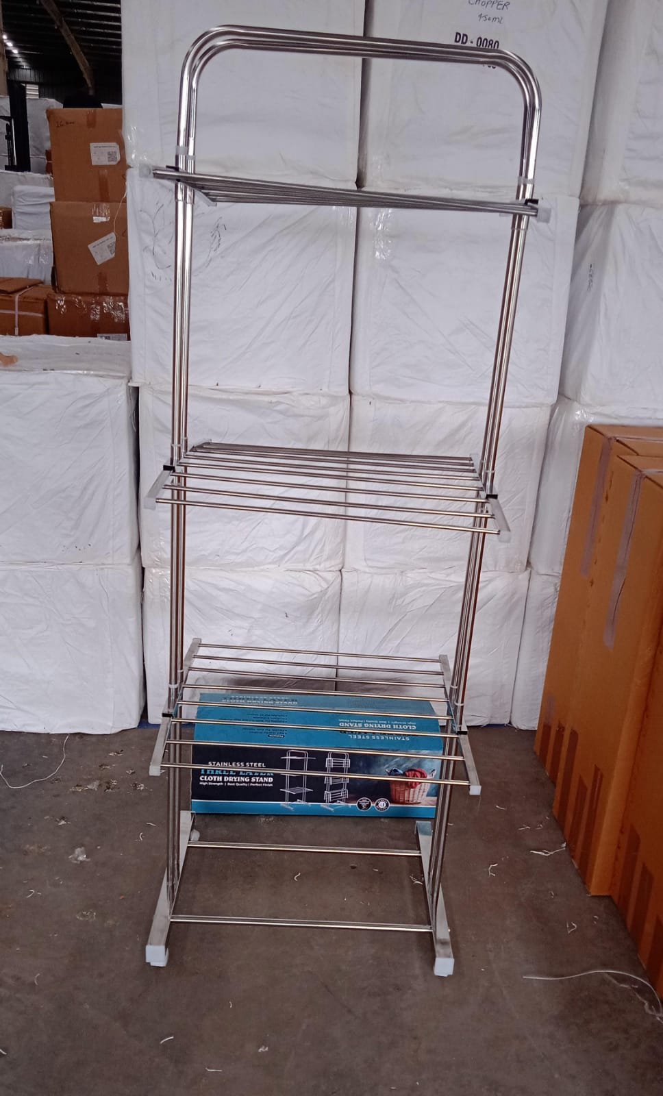 Foldable Cloth Drying Stand with Wheels - Image 5