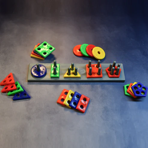Geometric Brick - 5 Angle Matching Column Blocks for Kids – Preschool Learning Toy - Image 5