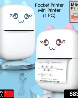 Pocket Mini Bluetooth Thermal Printer Wireless Smart Printer for Photos (Includes 1 Roll Paper)