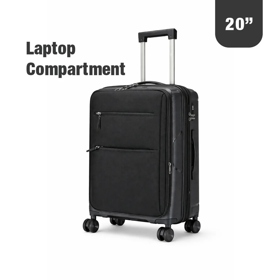 3-Piece Hardshell Luggage Set with Spinner Wheels & TSA Lock - Image 7