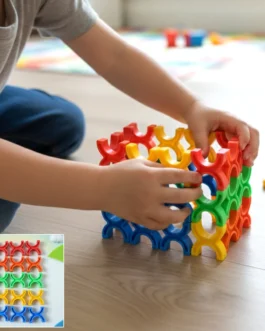 Balanced Block Colorful Interlocking Stacking Toy (1 Set)