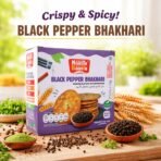 Naasta Baasta Black Pepper Bhakhari – Crispy & Spicy Ready to Eat Millet Snack (200 Gm) - Image 2