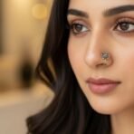 Vintage Style Oxidized Flower Nose Pins for Women & Girls – Set of 5 - Image 2