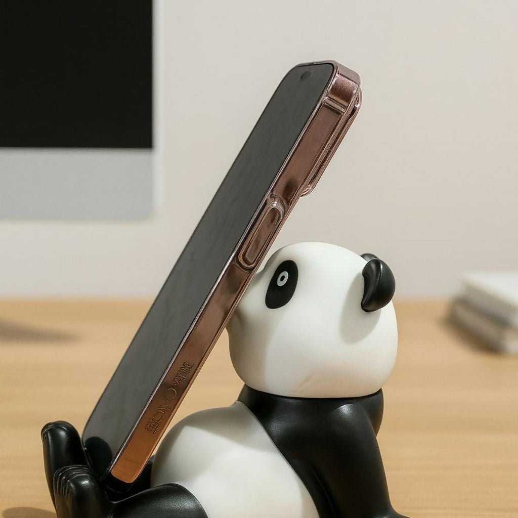 A2WjlzH0QE.jpg Cute Panda Mobile Stand Holder Desk Phone Stand for Home Office - Image 1