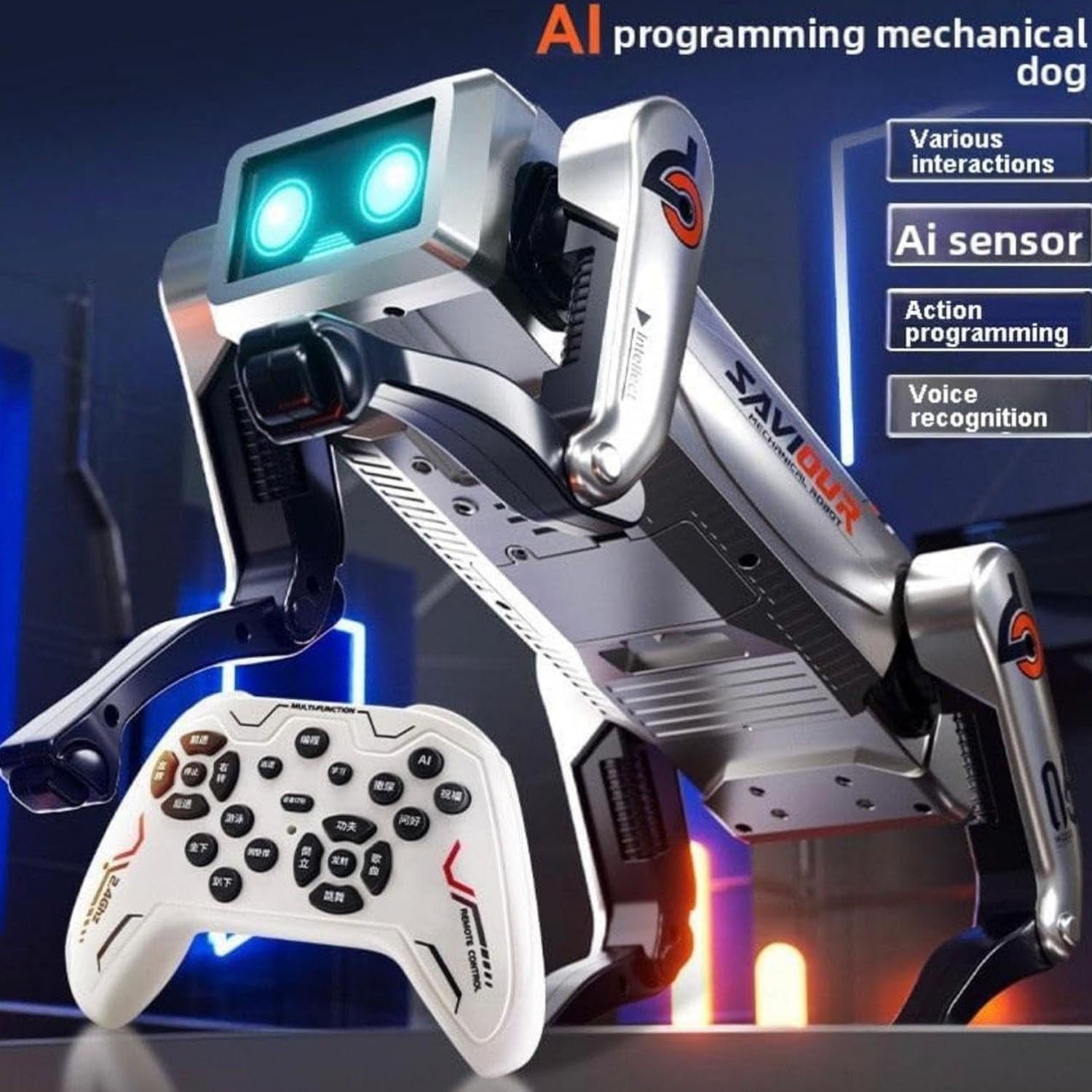 Advanced Intelligent AI Robot Dog Toy for Kids (1 Set / Big) - Image 6