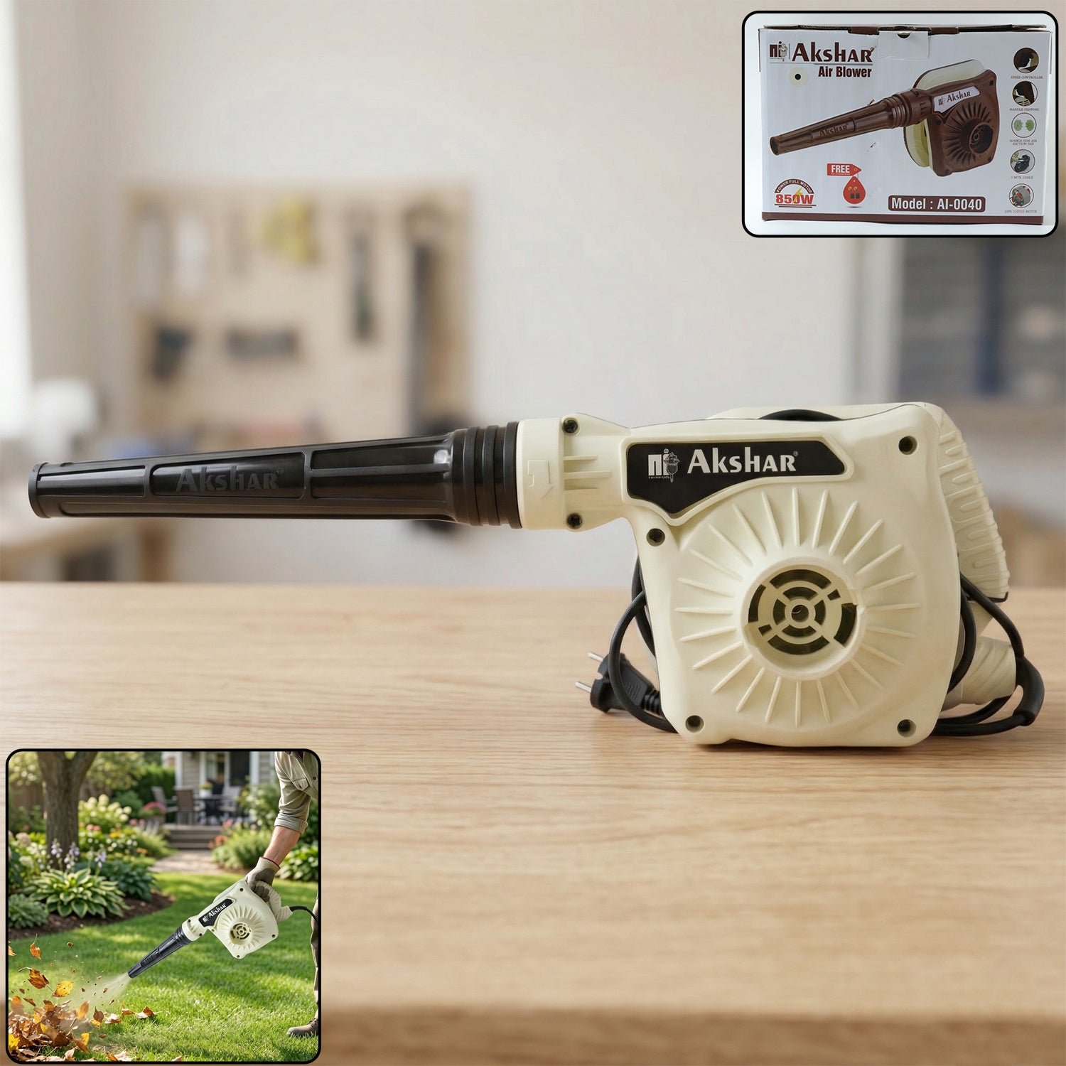 AirBlower-WOSKU-01_ca1172e5-e969-45ff-bb5d-e2e7c948f46f.jpg Akshar Electric Air Blower AI0040 (1 Pc, 850W) - Image 1