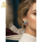 Elegant Handmade Flower Cluster Earrings for Women & Girls - Image 2