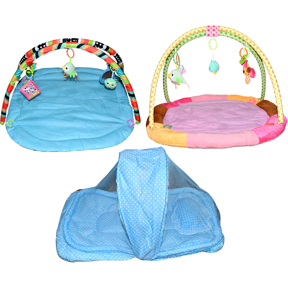 Multipurpose Baby Play Gym and Sleeping Mat (Mix Design / 1 Pc) - Image 4