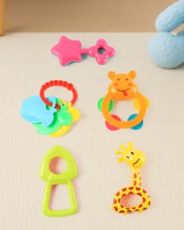 Plastic Baby Rattle Toys 5 Pcs Set