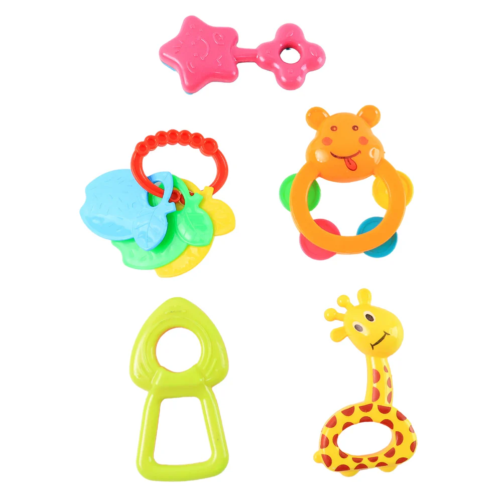 Plastic Baby Rattle Toys 5 Pcs Set - Image 4