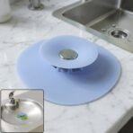 Kitchen Silicone Sink Drain Cover Strainer with Suction Cup 1 Pc