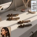 Elegant Bow Design Decorative Hair Clips Set (4 Pc)