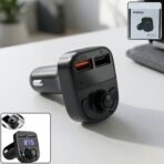 Wireless Car Charger With Dual USB Fast Charging Ports 1 Pc