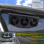 Triple Fan Plug & Play Car Exhaust Ventilation System (1 Set)