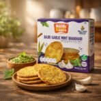 Naasta Baasta Bajri Garlic Mint Bhakhari – Millet Based Crunchy & Ready to Eat Snack (200 Gm) - Image 2