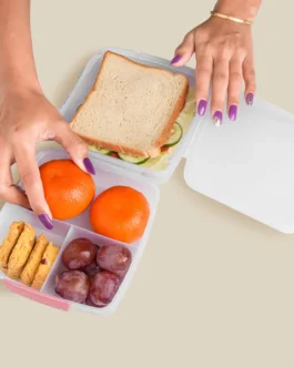 1 Large and 3 Small -Compartment 1400 ML Multipurpose Lunch Box (1400 ML / 1 Pc)