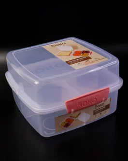1 Large and 3 Small -Compartment 1400 ML Multipurpose Lunch Box (1400 ML / 1 Pc)