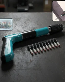 Manual Wall Fastening Tool Nail Gun with Steel Nails Set (1 Set)
