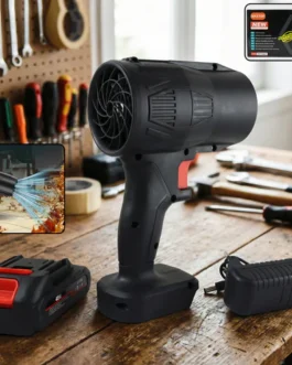 High-Power Cordless Leaf Blower Fan with Rechargeable Battery (1 Pc)