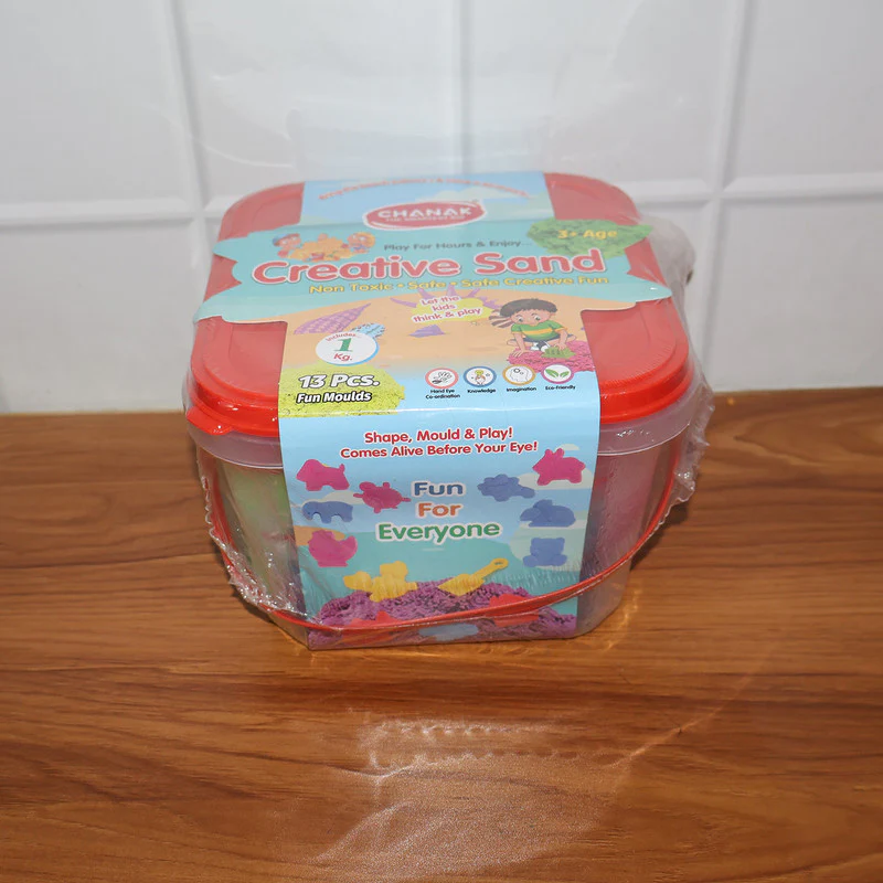 Aditi Creative Sand Kit for Kids with 1kg Sand & 13 Shape Moulds - Image 7