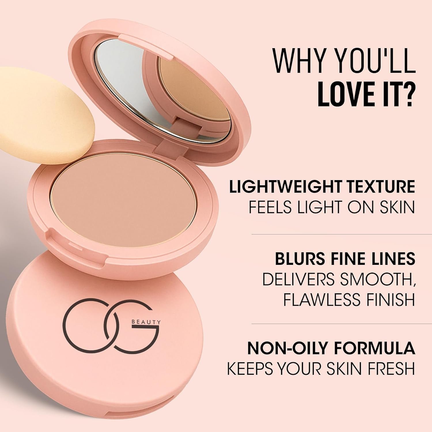 OG Beauty Frappe Flawless Touch Compact Powder (9 GM / 1 Pc) - Image 4