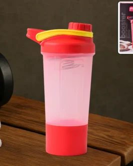 Supermom Plastic Premium Booster Gym Shaker Bottle with Mixing Ball (550ml / 1 Pc)