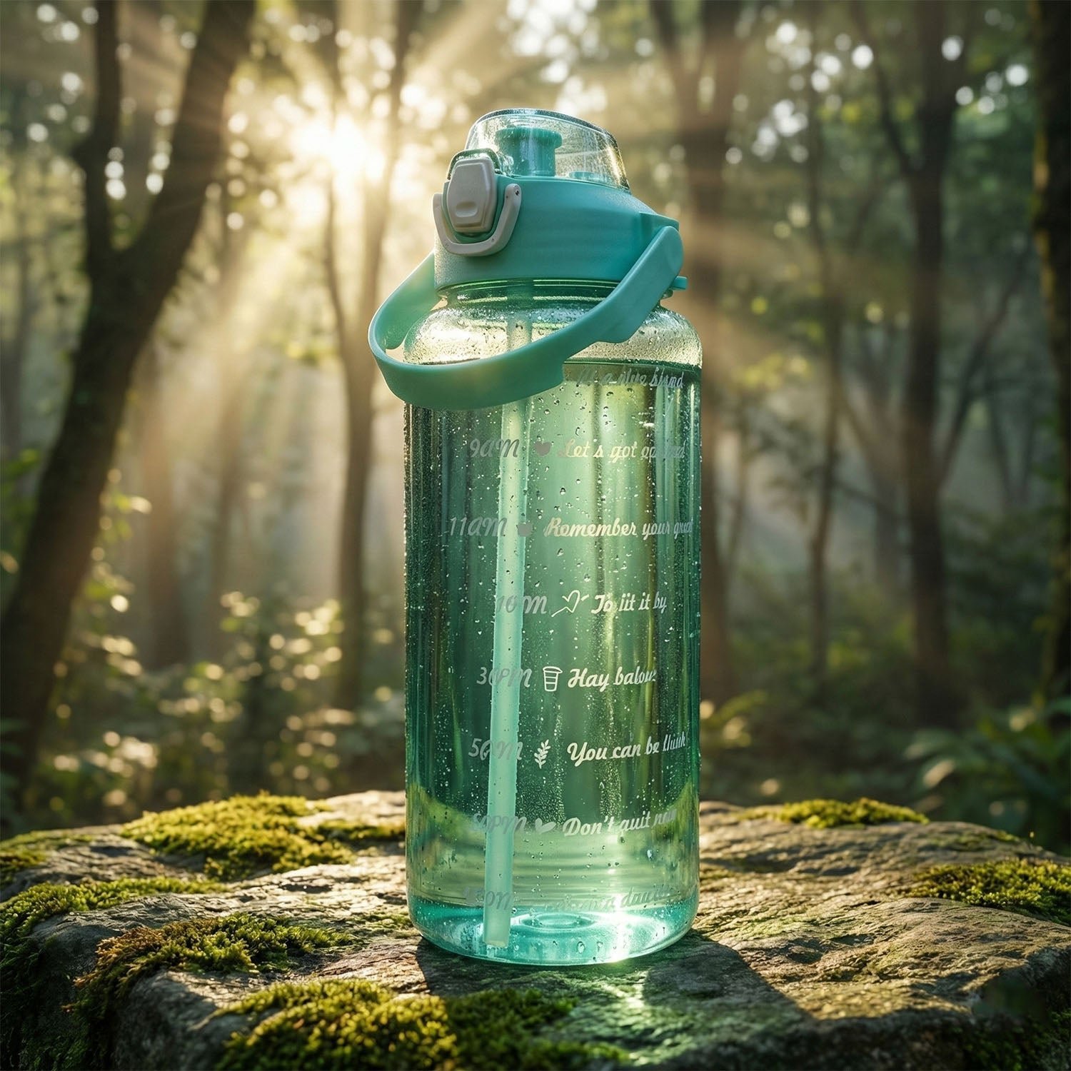 2 Litre Large Capacity Leakproof Sports Water Bottle (1 Pc) - Image 9