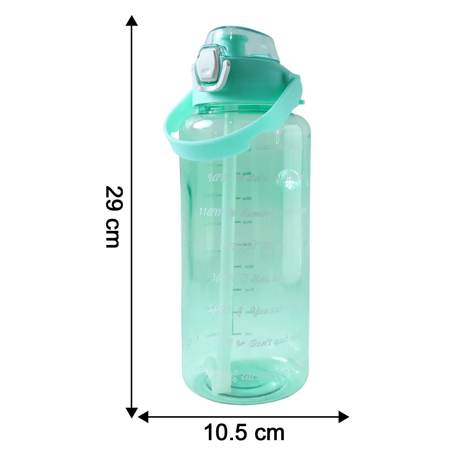 2 Litre Large Capacity Leakproof Sports Water Bottle (1 Pc) - Image 12